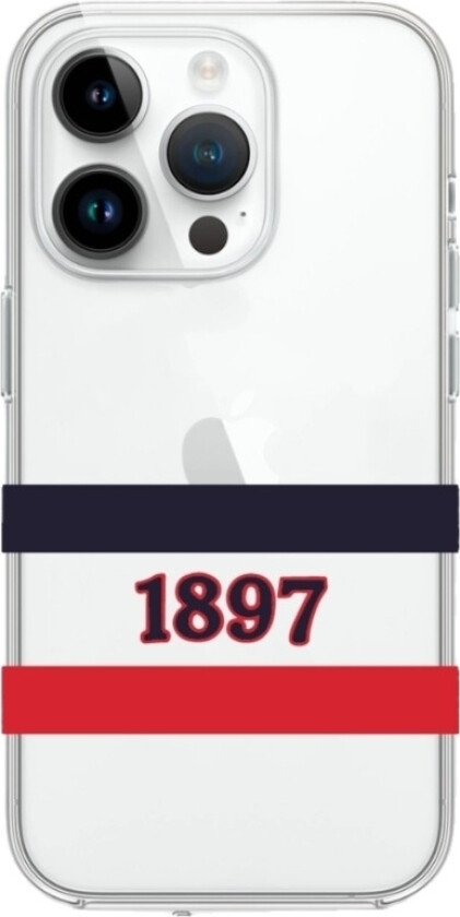 iPhone 14 Pro HIFK Hockey Clear case -mobildeksel, hvit