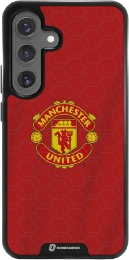Samsung Galaxy S25 Manchester United FC 3D mobildeksel, svart