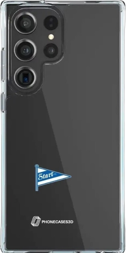 Samsung Galaxy S25 Ultra IK Start Clear case -mobildeksel, svart