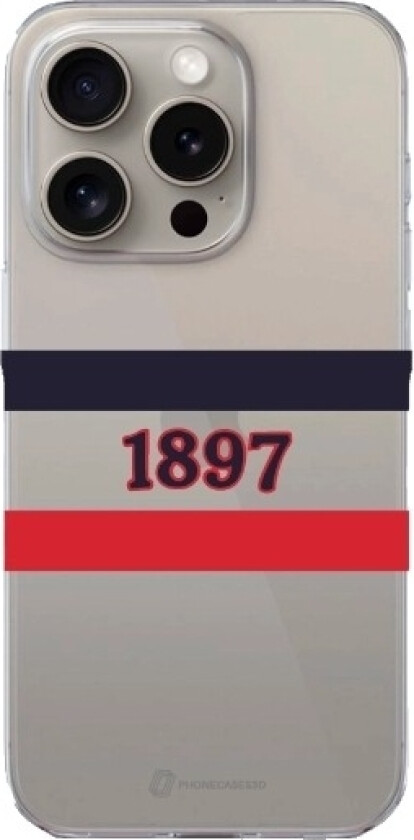 iPhone 16 Pro Max HIFK Hockey Clear case -mobildeksel, hvit
