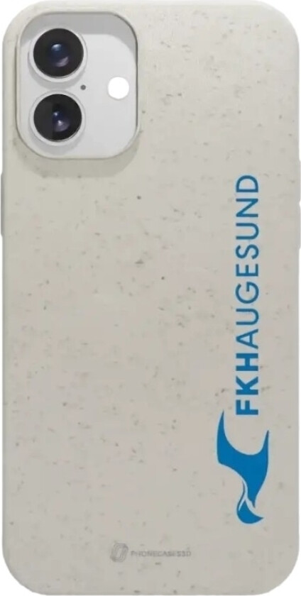 iPhone 16 Plus FK Haugesund komposterbart deksel, hvit