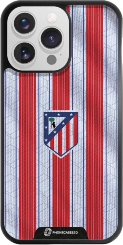 iPhone 13 Pro Atlético de Madrid 3D mobildeksel, svart