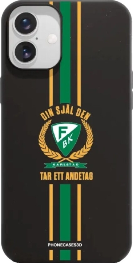 iPhone 16 Plus Färjestad BK komposterbart deksel, svart