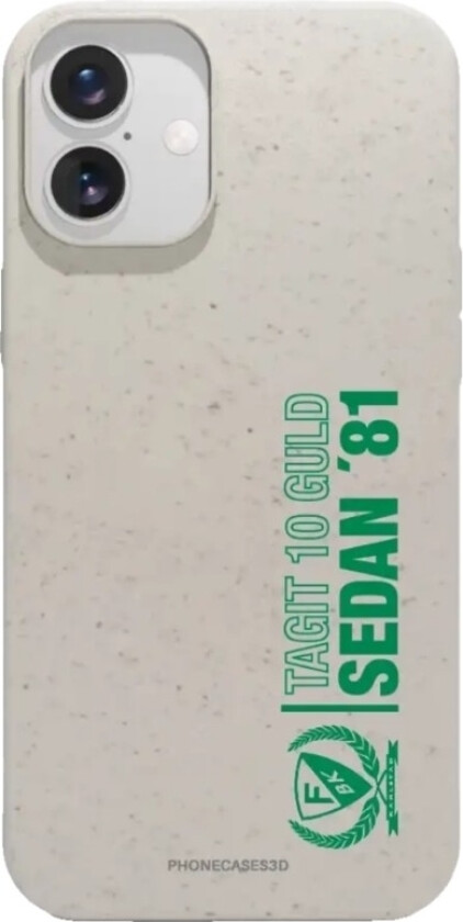 iPhone 16 Plus Färjestad BK komposterbart deksel, hvit