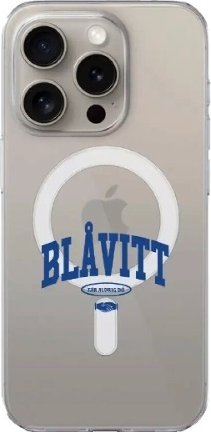 iPhone 15 Pro IFK Göteborg Clear case (MagSafe) -mobildeksel, hvit