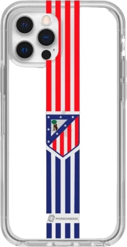 iPhone 12 Atlético de Madrid Clear case -mobildeksel, hvit