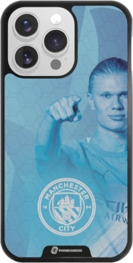 iPhone 13 Pro Man City 3D mobildeksel, svart
