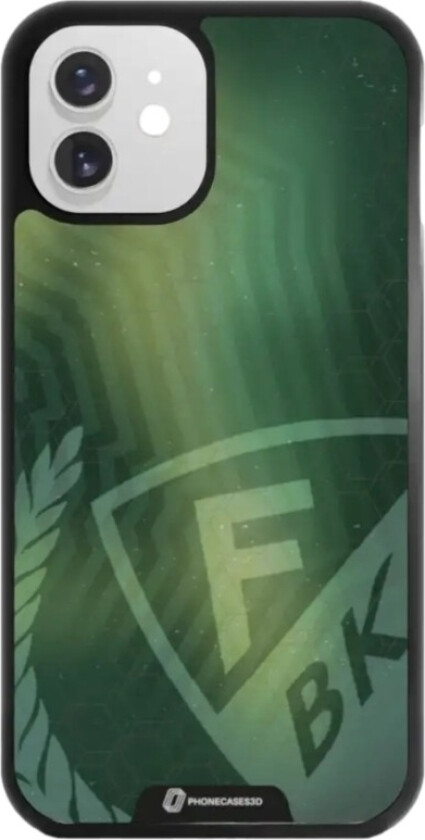 iPhone 12 Färjestad BK 3D mobildeksel, svart