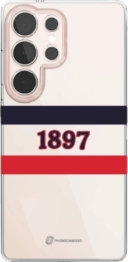 Samsung Galaxy S25 Ultra HIFK Hockey Clear case -mobildeksel, hvit