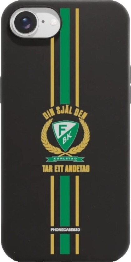 iPhone 16e Färjestad BK komposterbart deksel, svart