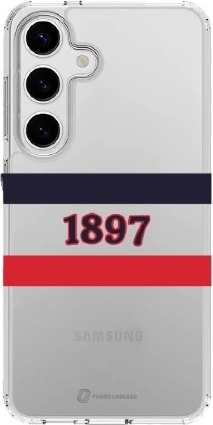 Samsung Galaxy S25+ HIFK Hockey Clear case -mobildeksel, hvit