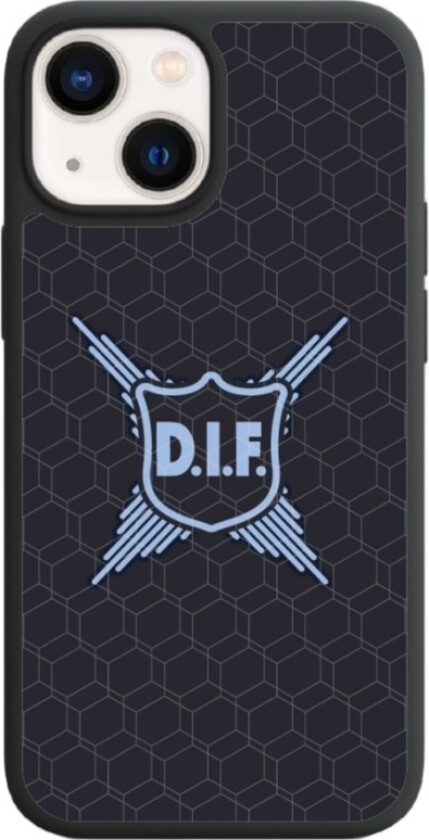 iPhone 14 Djurgårdens IF 3D mobildeksel, svart