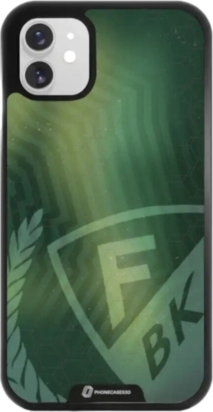 iPhone 11 Färjestad BK 3D mobildeksel, svart