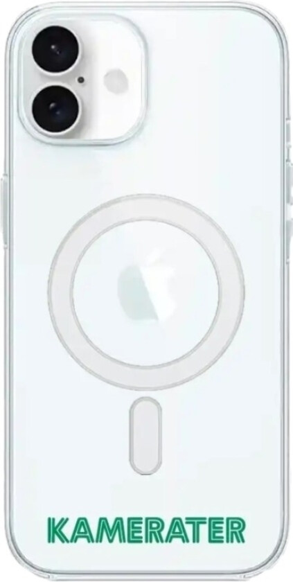 iPhone 16 HamKam Clear case (MagSafe) -mobildeksel, hvit