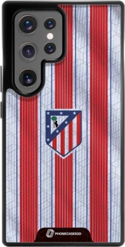Samsung Galaxy S25+ Atlético de Madrid 3D mobildeksel, svart