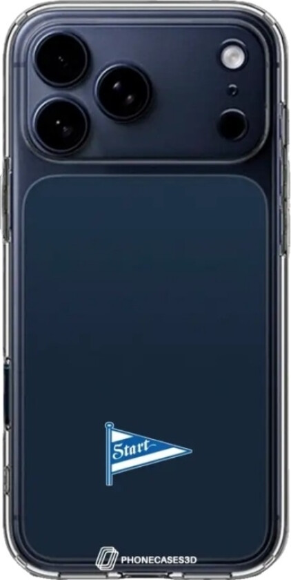 iPhone 17 Pro Max IK Start Clear case -mobildeksel, svart