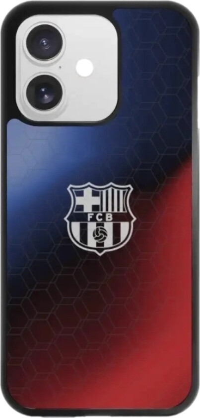 iPhone 17 FC Barcelona 3D mobildeksel, svart