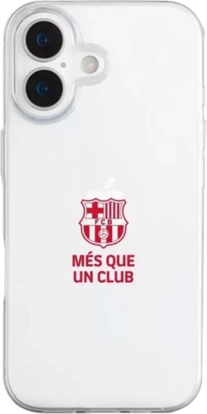 iPhone 17 FC Barcelona Clear case -mobildeksel, svart
