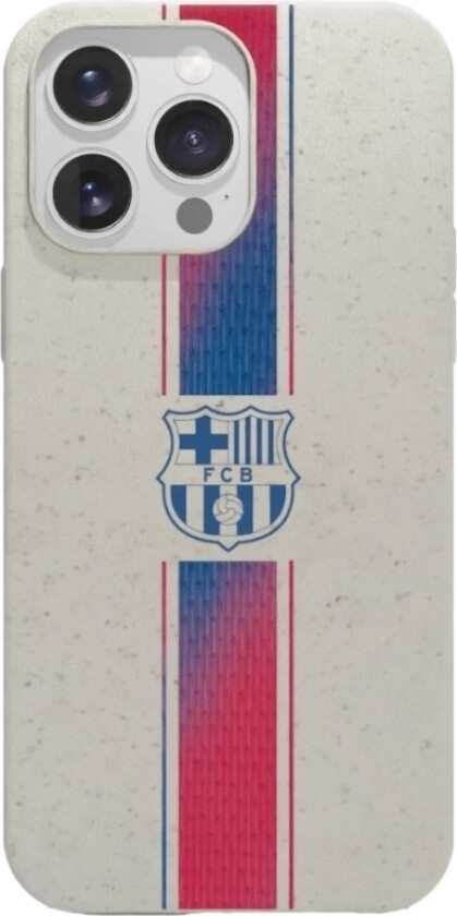 iPhone 16 Pro Max FC Barcelona komposterbart deksel, hvit