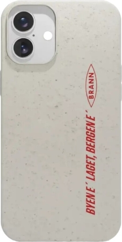 iPhone 16 Plus Brann SK komposterbart deksel, hvit