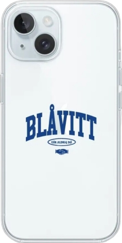iPhone 15 IFK Göteborg Clear case -mobildeksel, hvit