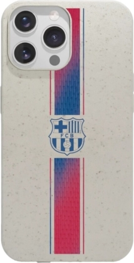 iPhone 14 Pro FC Barcelona komposterbart deksel, hvit