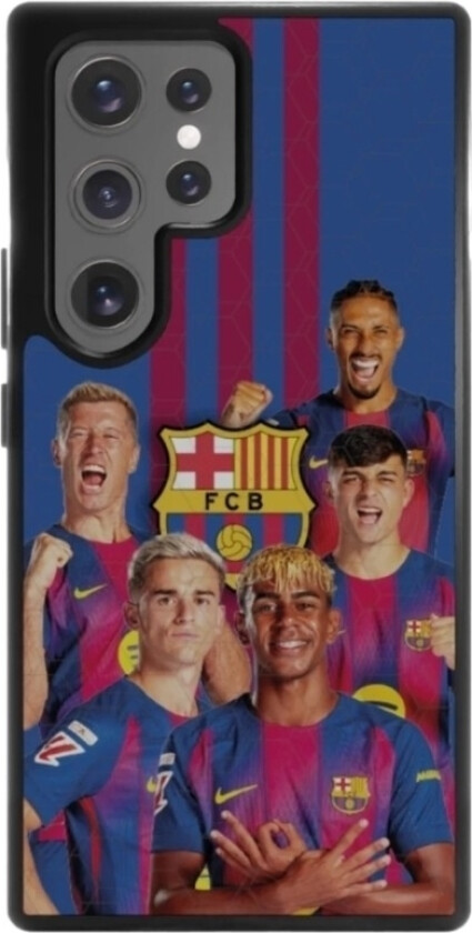 Samsung Galaxy S25 Ultra FC Barcelona 3D mobildeksel, svart