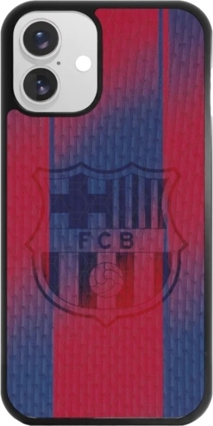 iPhone 16 Plus FC Barcelona 3D mobildeksel, svart