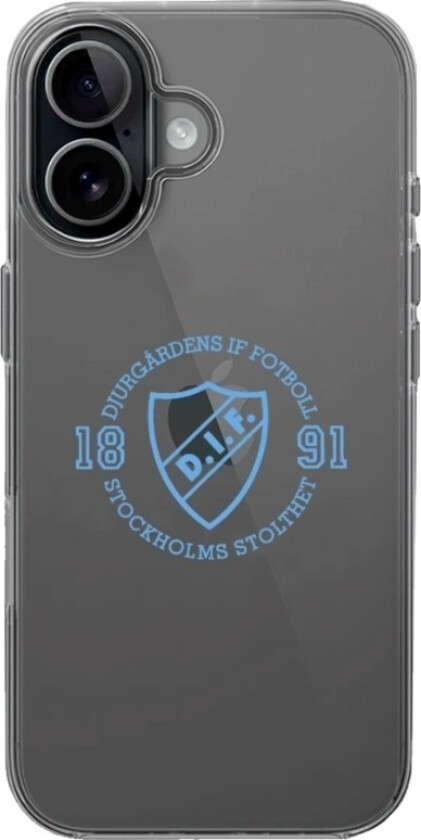 iPhone 17 Djurgårdens IF Clear case -mobildeksel, svart