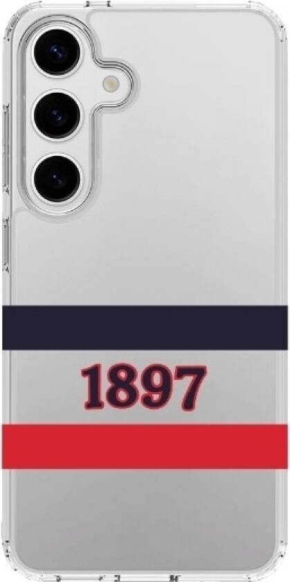 Samsung Galaxy S25 HIFK Hockey Clear case -mobildeksel, hvit