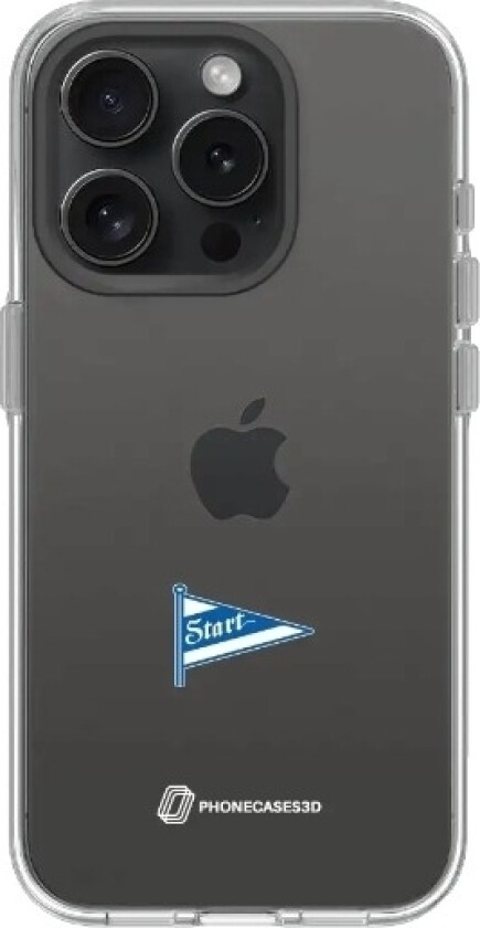 iPhone 16 Pro Max IK Start Clear case -mobildeksel, svart