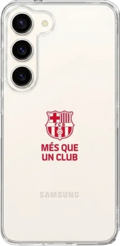 Samsung Galaxy S26 FC Barcelona Clear case -mobildeksel, svart