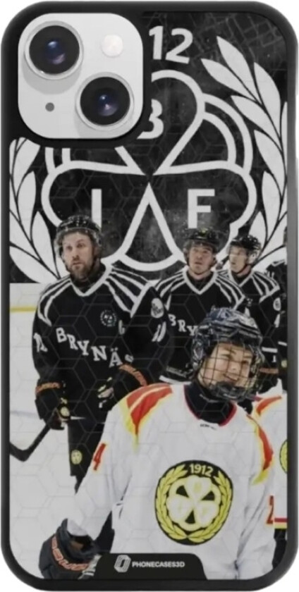 iPhone 14 Brynäs IF 3D mobildeksel, svart
