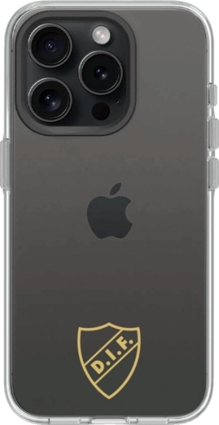 iPhone 16 Pro Djurgårdens IF Clear case -mobildeksel, svart