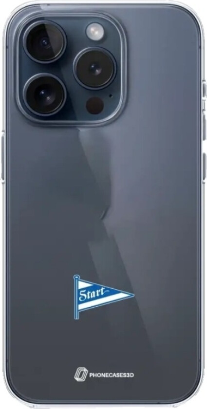 iPhone 15 Pro IK Start Clear case -mobildeksel, svart