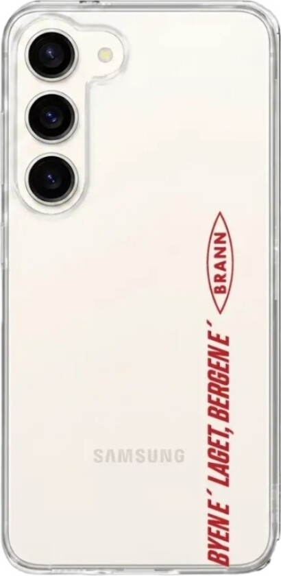 Samsung Galaxy S26 Brann SK Clear case -mobildeksel, hvit
