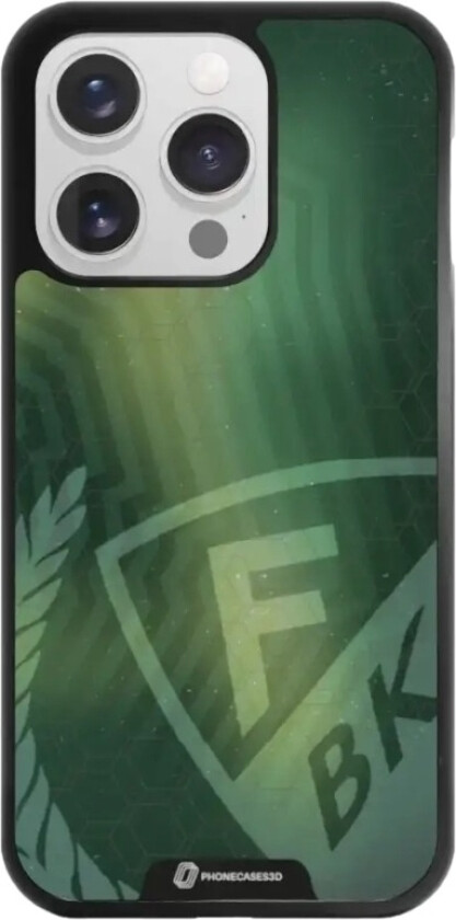 iPhone 16 Pro Färjestad BK 3D mobildeksel, svart