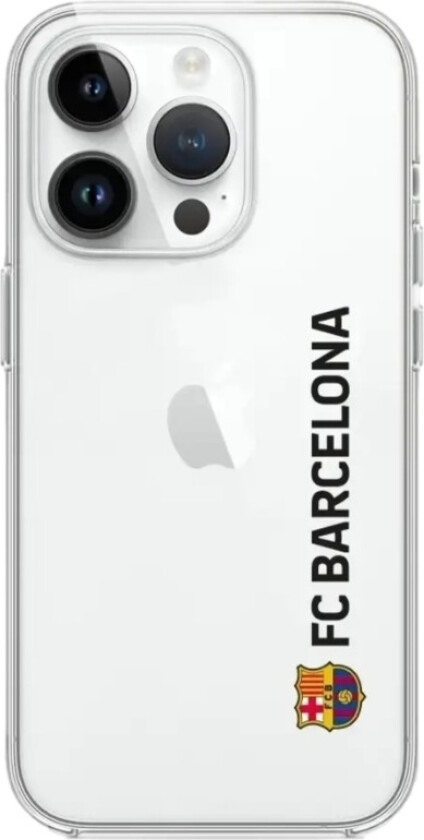 iPhone 13 Pro FC Barcelona Clear case -mobildeksel, hvit