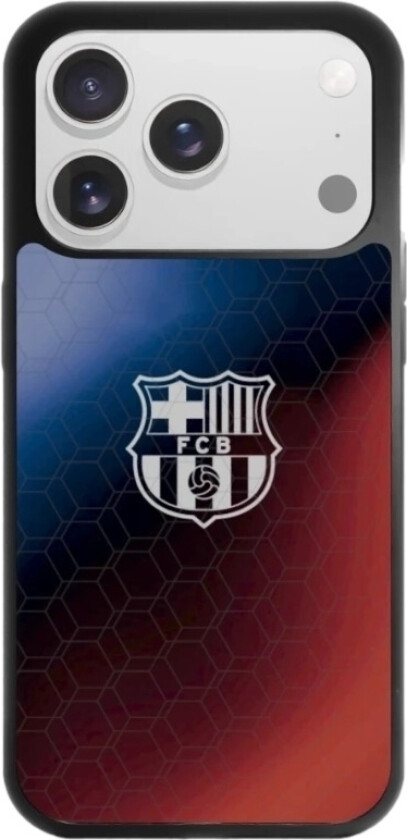 iPhone 17 Pro Max FC Barcelona 3D mobildeksel, svart