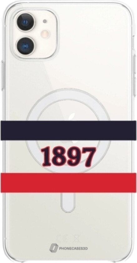iPhone 11 HIFK Hockey Clear case (MagSafe) -mobildeksel, hvit