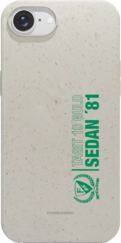 iPhone 16e Färjestad BK komposterbart deksel, hvit