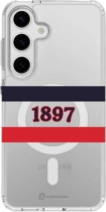 Samsung Galaxy S25+ HIFK Hockey Clear case (MagSafe) -mobildeksel, hvit
