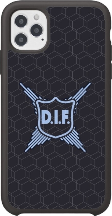 iPhone 12 Djurgårdens IF 3D mobildeksel, svart