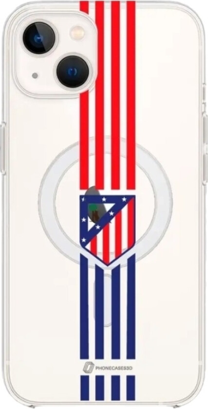 iPhone 13 Atlético de Madrid Clear case (MagSafe) -mobildeksel, hvit