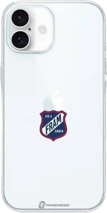 iPhone 16 IF Fram Larvik Clear case -mobildeksel, hvit