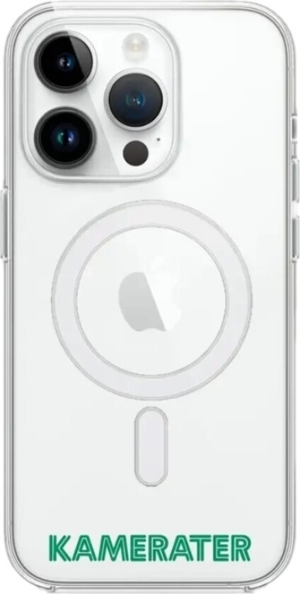 iPhone 14 Pro HamKam Clear case (MagSafe) -mobildeksel, hvit