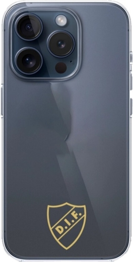 iPhone 15 Pro Djurgårdens IF Clear case -mobildeksel, svart