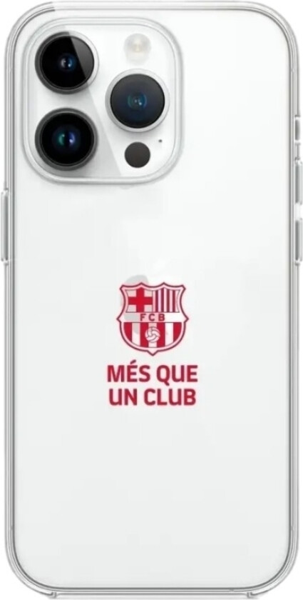 iPhone 14 Pro FC Barcelona Clear case -mobildeksel, svart