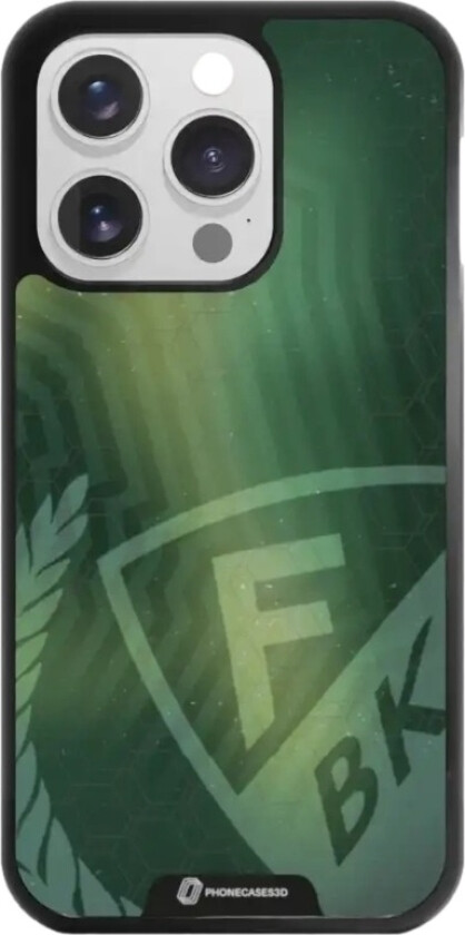 iPhone 15 Pro Färjestad BK 3D mobildeksel, svart