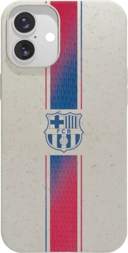iPhone 16 Plus FC Barcelona komposterbart deksel, hvit